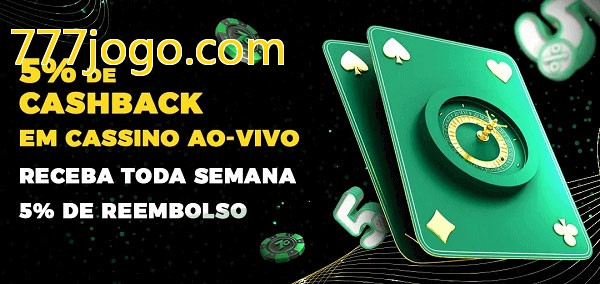 Promoções do cassino ao Vivo 777jogo.com